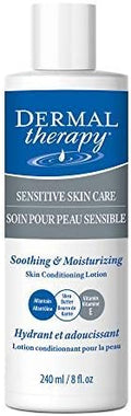 Dermal Therapy Sensitive Skin Lotion - Calming, Non-Irritating Lotion with 15% Allantoin, 10% Shea Butter, Vitamin E - Soothing Relief for Dry, Itchy, Eczema-Prone Skin - 8 fl oz / 240 ml