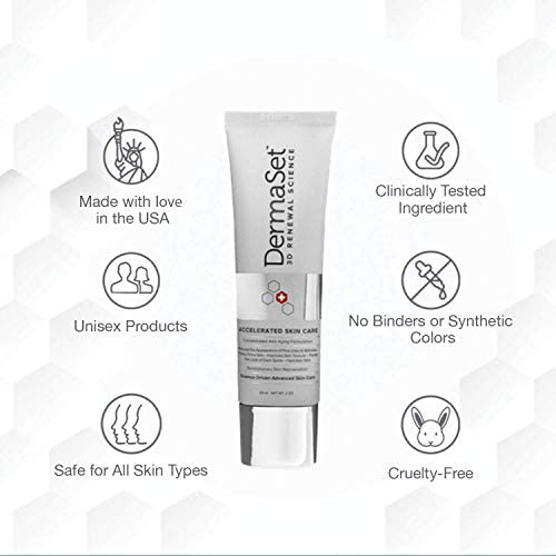 DermaSet Anti-Aging Renewal Cream (NEW FORMULA) with Plant-Based Stem Cells Advanced Formula to Visibly Reduce Wrinkles, Fine Lines and Crow's Feet Instantly (1)