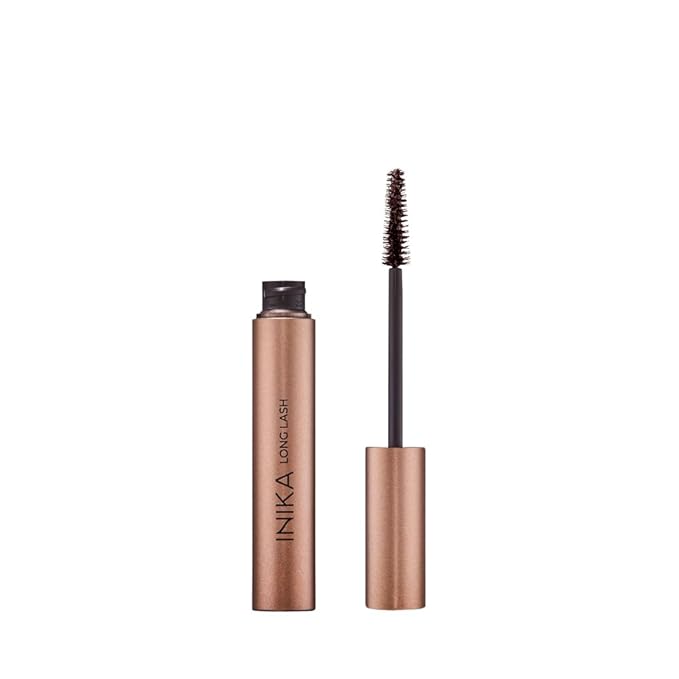 INIKA Organic Long Lash Mascara - Vegan, Non-Toxic Mascara for Volume and Length, Enriched with Essential Fatty Acids, Magnolia Bark Extract & Vitamin E, Cruelty-Free, Black