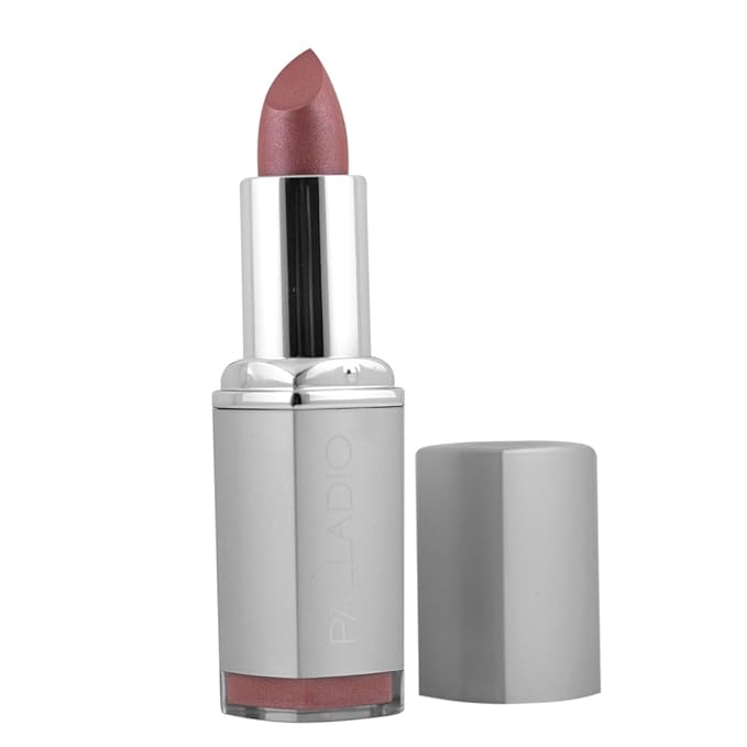 Palladio Herbal Lipstick, Rich Pigmented and Creamy, Infused with Aloe Vera, Chamomile & Ginseng, Prevents Lips from Drying, Combats Fine Lines, Long Lasting Lipstick, Pinky