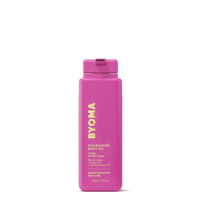 BYOMA Nourishing Body Oil - For All Skin Types - Lightweight, Fast-Absorbing Body Oil with Jojoba & Seabuckthorn - Hydrates, Brightens & Restores Skin Barrier - 6.76 fl oz