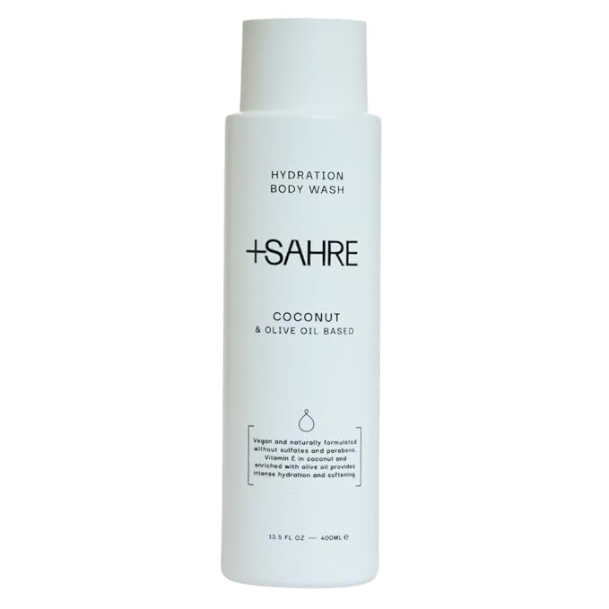 Natural Body Wash – Olive Oil & Coconut | Antioxidant-Rich | Vegan, Paraben-Free | 13.5 fl oz