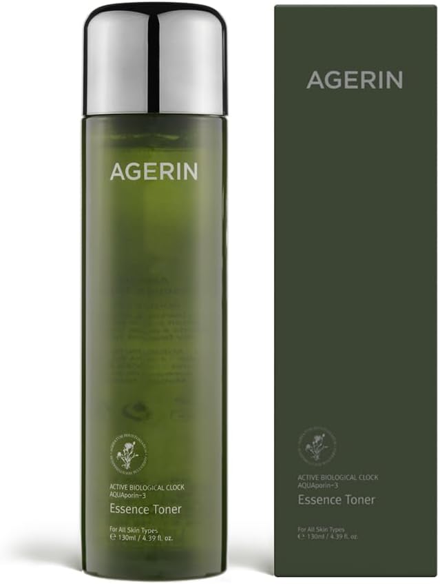 Essence Toner with Ageratum for Sensitive and Dry Skin, Anti-Itch, Steroid Free, Skin Trouble Care, Calming Skin, Refreshing, Hydrating, Purifying, Cruelty Free, Vegan (4.39 Ounces)