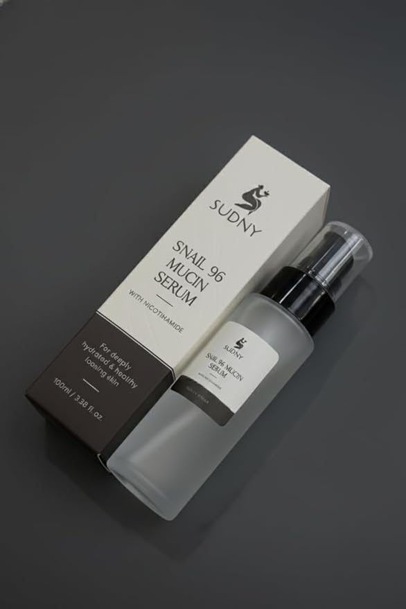 Snail Mucin 96% Repairing Essence with Niacinamide, Aloe Vera & Glycerin - Snail Mucin Serum to Hydrate & Repair Dull Skin & Fine Lines- Gentle Skincare Serums with Snail Serum for Everyday Care