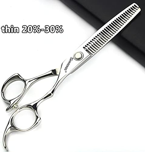 6/6.5 inch professional hair scissors hairdresser hair thinning scissors hairdressing tools barber scissors (6-inch 5pc)