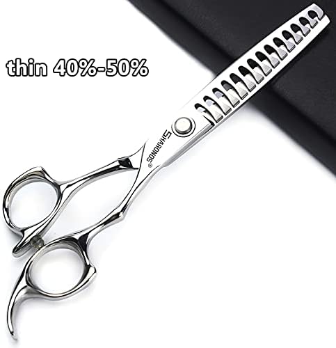 6/6.5 inch professional hair scissors hairdresser hair thinning scissors hairdressing tools barber scissors (6-inch 5pc)