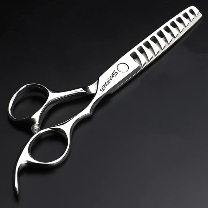 Barber hair scissors, Axemoore professional haircut Cutting Scissors/Shears set- 6", made of Japanese stainless steel, especially (6 in- tooth-E)