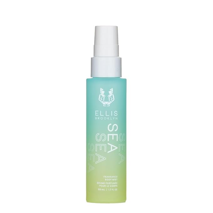 Ellis Brooklyn SEA Hair And Body Fragrance Mist - Aquatic Citrus Perfume with Lemon Sfuma, Pineapple Leaves, & Tonka Bean, Vegan Perfume Mist, Made In The USA, 50ml 1.7 Fl Oz