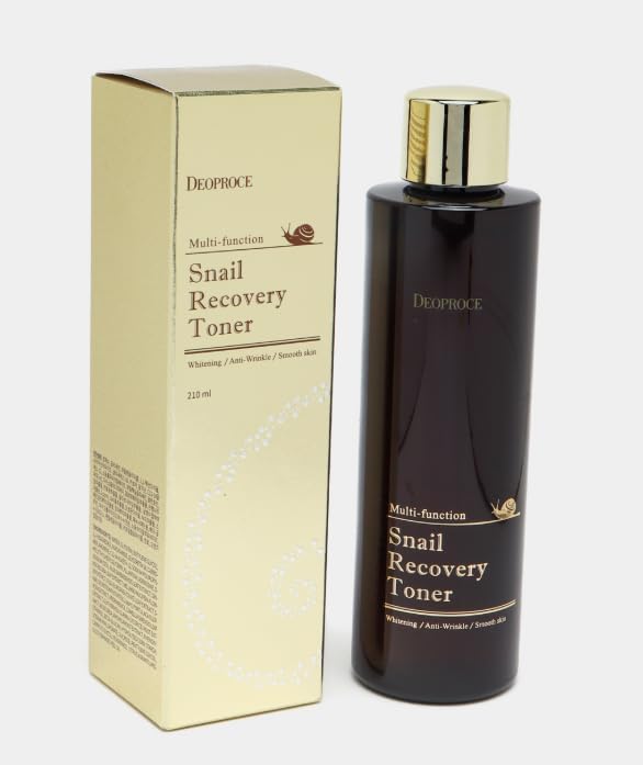 DEOPROCE Multi-Function Snail Recovery Toner (210ml) Hydrate, Repair & Glow!