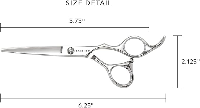 Cricket Shear Advantage Duo Professional Stylist 5.75" & 32T Stainless Steel Hair Cutting Scissors and Hair Thinning Shears Set, Value Set with Case and Accessories