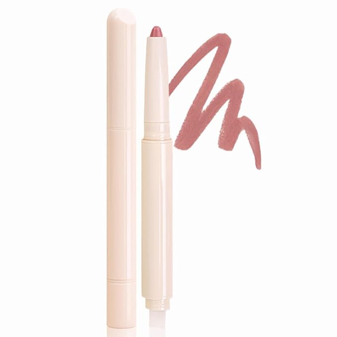 SUAKE Plump Matt Lipstick Lipliner Pencil Pack,Waterproof Crayon with Silicone Smudger for Define Contours & Sculpting Lip, Longwear Moisture Smooth Creamy Formula for Lip Makeup (01# Lift)