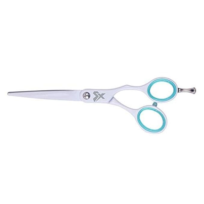 Cricket Shear Xpressions 5.75" Professional Hair Cutting Scissors - Barber Scissors, Japanese Stainless Steel, Comfort Silencer, Ideal for Stylists and Home Use, Minty Fresh