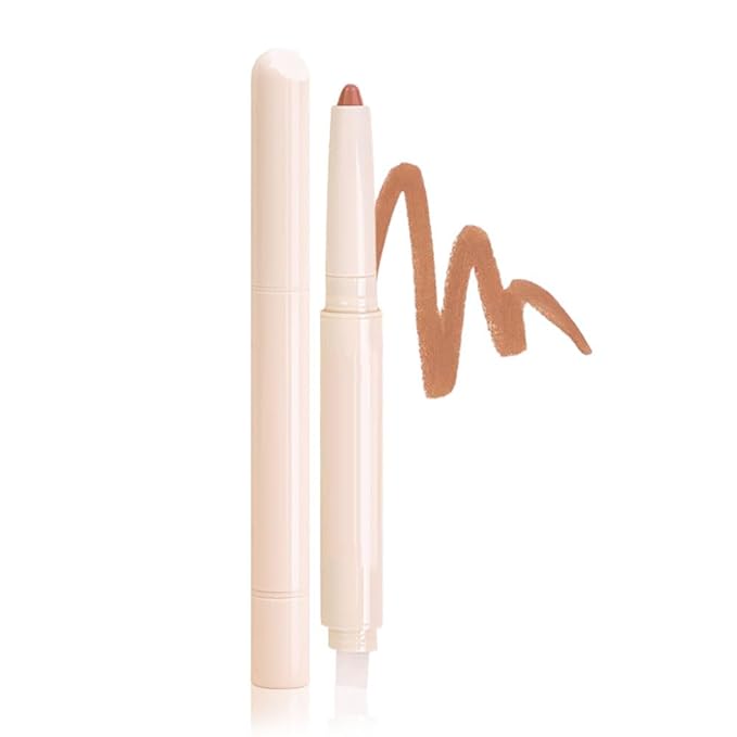 SUAKE Plump Matt Lipstick Lipliner Pencil Pack,Waterproof Crayon with Silicone Smudger for Define Contours & Sculpting Lip, Longwear Moisture Smooth Creamy Formula for Lip Makeup (03# Bend)