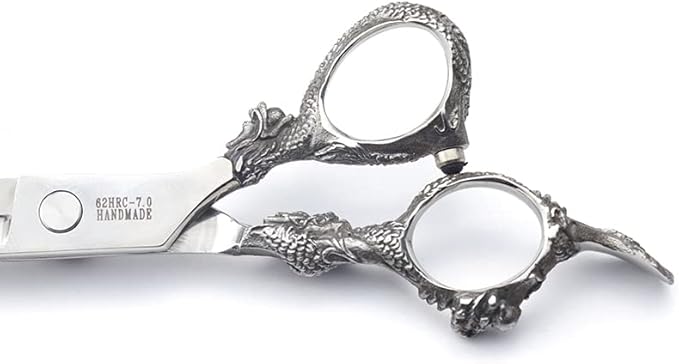 Professional Japanese Hair Scissors - 440C Stainless Steel/Rose Razor Edge (6-Inch, 3-Piece Set) with Gift Scissor Bag