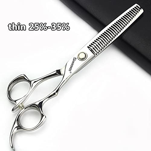 6/6.5 inch professional hair scissors hairdresser hair thinning scissors hairdressing tools barber scissors (6-inch 5pc)