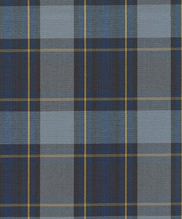 Plaid scrunchie, ClassExceed school uniform plaid, Back to school, handmade school uniform hair accessories (Navy Gold gray Plaid57)