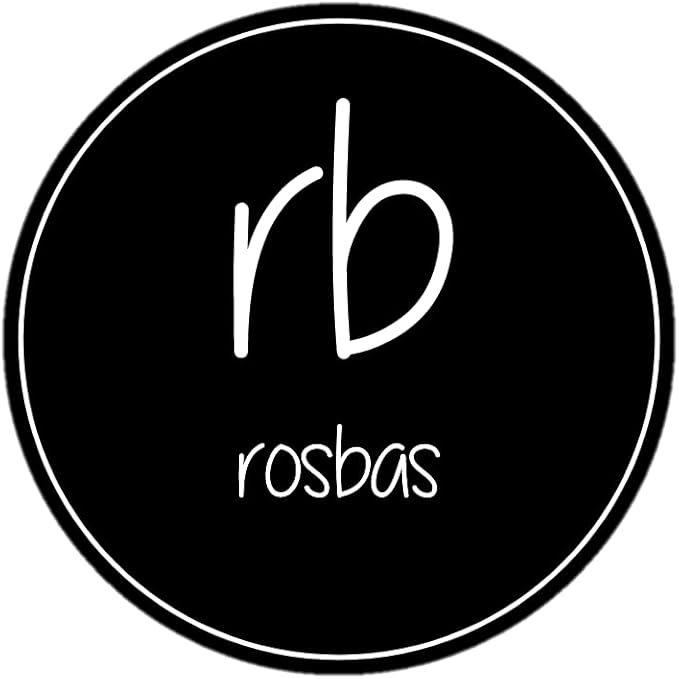 Rosbas Room Spray, Gardenia Scented, Matte Black Glass Bottle, 4 oz, Drawstring Cotton Bag, Long Lasting Scented Air Freshener, Non-Aerosol, Handmade in the USA