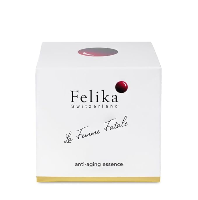 Felika Anti-Aging Essence - Luxury Swiss Serum with Vitamin C, Niacinamide, and Apple Stem Cells for Wrinkle Reduction and Skin Firmness - 50ml, 1.69 Fl Oz