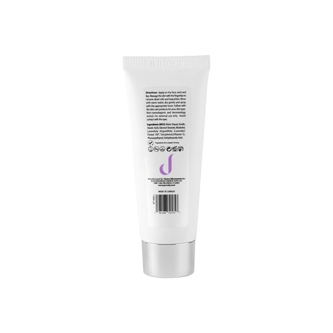 Lavender Dream Gentle Face Scrub | Exfoliating Face Wash with Bisabolol, Tocopherol & Natural Extracts – Smoothing & Skin-Conditioning Exfoliating Scrub for Face – 65g (2.29 Fl.oz)