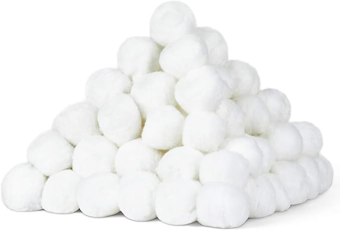 DecorRack 200 Count [Large Size] Cotton Balls, 100% Pure Cotton for Nail Polish and Make-Up Removal, Applying Oil Lotion or Powder, Perfect for Multi-Purpose Use, Soft and Absorbent (200 Count)