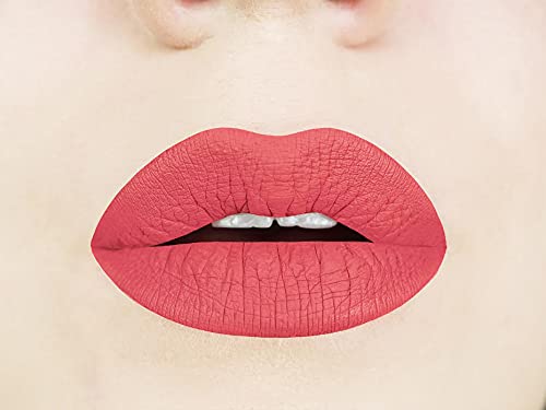 Aromi Matte Liquid Lipstick | Long-Lasting, Mango Coral Lip Color, Vegan, Cruelty-free, Transfer & Smudge Proof, Waterproof, Gluten Free (Mango Tango)