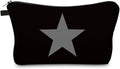 Small Makeup Bag Cosmetic Bag for Women, Pretty Design Organizer Case with Zipper Closure, Lightweight and Water-Resistant Make Up Bag - 8.65"x 5.35" x 7.08"（Pentagram）