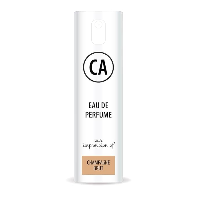 CA Perfume Impression of Champagne Brut for Women Eau De Parfum Aromatic Fruity Scent Long Lasting Perfumes for Women Travel Size TSA Ready for Day and Night Wear 0.33 Fl Oz 10ml