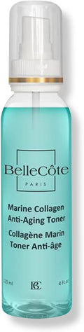 Marine Collagen Anti Aging Toner - Face Mist Hydrating Spray with Peptides, Unisex Skin Care Facial Toner, Reduces Redness, Wrinkles, Dry Skin Setting Spray | Green Tea & Aloe Vera Extract (4 Fl oz)