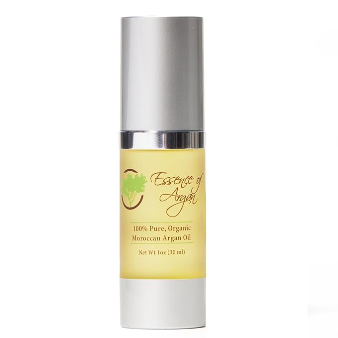 Essence Of Argan Moroccan Argan Oil for Hair, Skin & Nails - Natural Eco-Certified Cold Pressed Oil for Skin Moisturization - Non-Greasy Formula for Hair and Nail Growth - 1 Oz /30ml