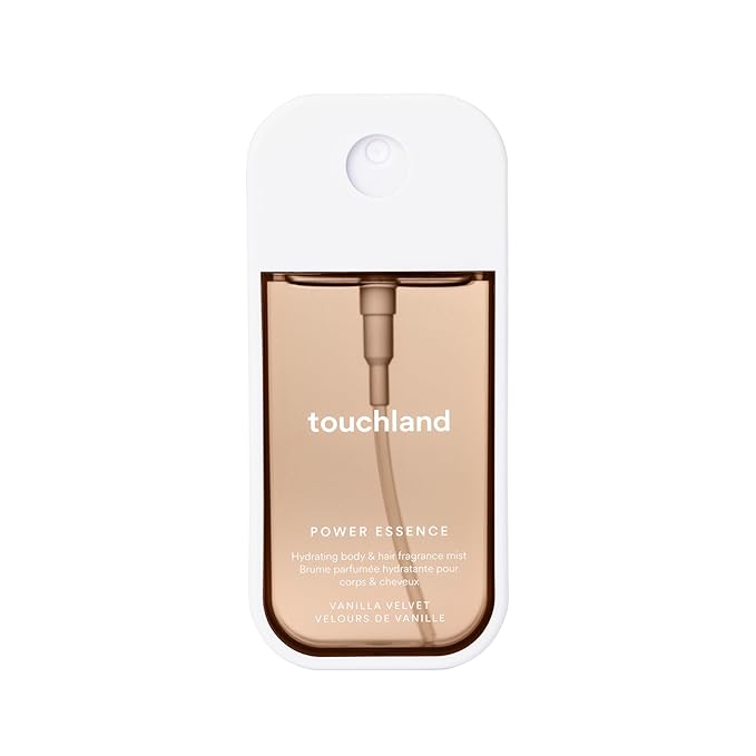 Touchland Hydrating Body & Hair Fragrance Mist, Vanilla Velvet, 2 FL. OZ. Travel Size Body Spray