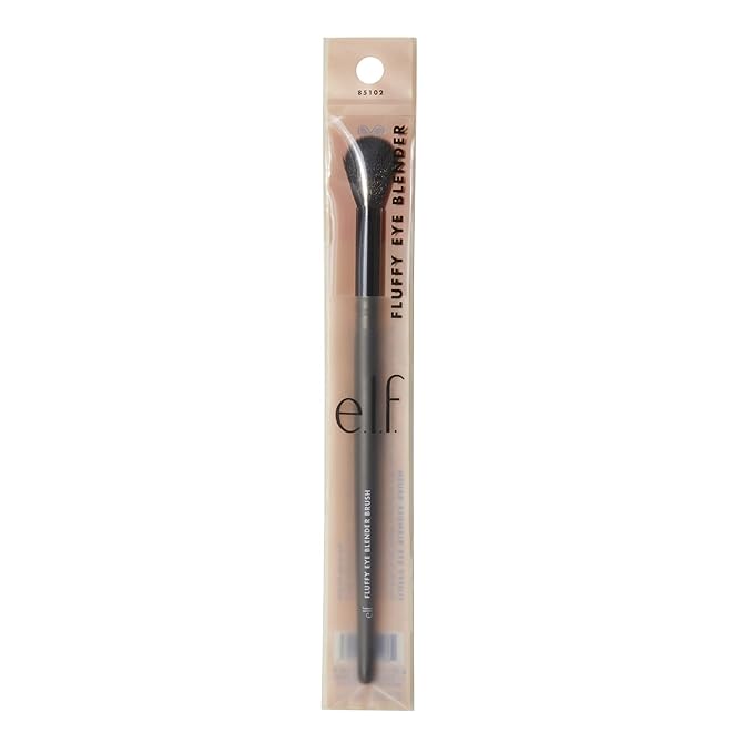 e.l.f. Fluffy Eye Blender Brush | Vegan Makeup Tool | Flawlessly Applies Eyeshadow & Sets Concealer (Pack of 2)