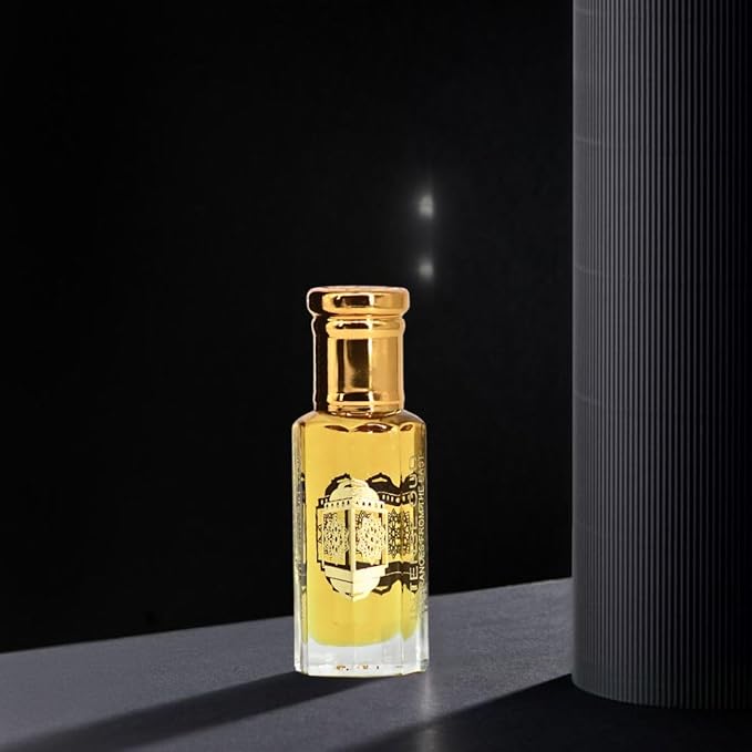 INTENSE OUD Rashid Al Layl Long Lasting Arabian Perfume Oils for Women 12ML (0.40 OZ) Fragrance Oil With Rose, Jasmine, Vetiver & Patchouli Notes - Concentrated Perfume Oil With Black Gift Box