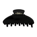 Premium Durable Acetate Hair Clip - Large Claw Clip for Thick Hair | No Slip Claw Clip | 4 Inch Hair Clip for Women (Black)