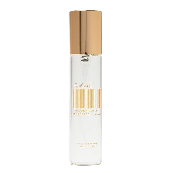 DedCool Eau de Parfum (Madonna Lilly - 0.5 fl oz) With Notes of Black Pepper, Sandalwood, Bergamot, Perfume for Men and Women, Luxury Fragrance, with Essential Oils, Non-Toxic, Fragrance For All