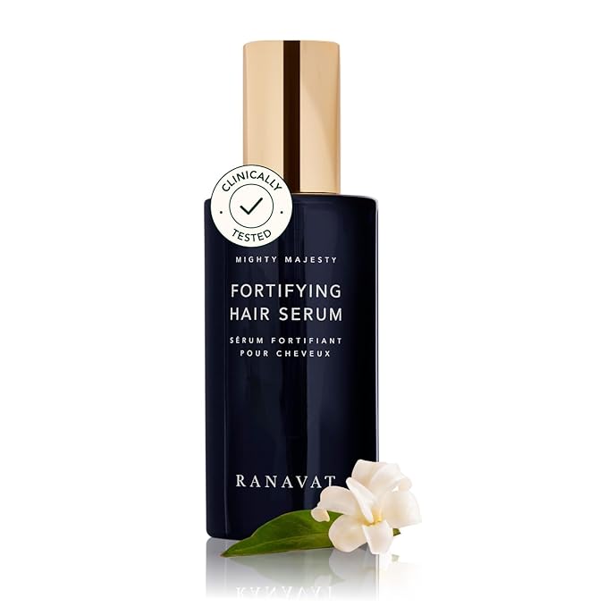 RANAVAT Mighty Majesty - Fortifying Hair Serum - Hair Oil Serum for Scalp Hydration, Frizz Control, & Hair Shine - With Jasmine and Amla Extract (1.7 oz)