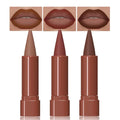 3Pcs Gradient Matte Lipstick Crayon Lip Liner pencil, Flawless Contour Gradual Ombre Effect lip Pencil, for Women Long Lasting Waterproof Smudge Proof Lipstick Pencil 01#+03#+05#