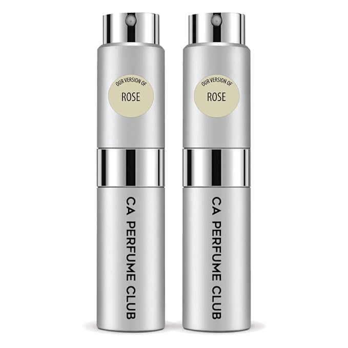 CA Perfume Club Impression of Le Lb Rose For Women & Men Replica Version Fragrance Dupes Concentrated Long Lasting Eau de Parfum Spray Refillable Atomizer Bottle 0.27 Fl Oz-X2