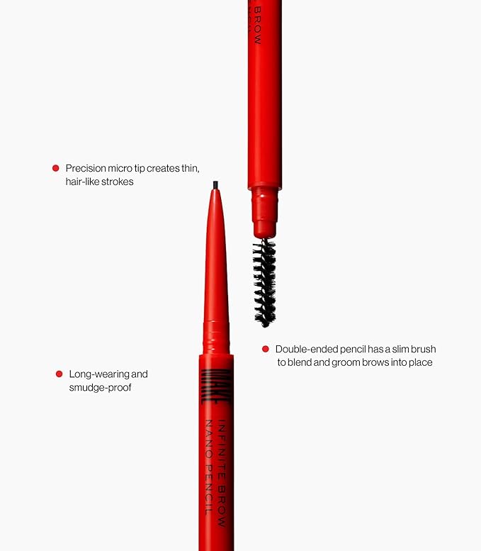 MAKE Beauty Nano Brow, Micro Eyebrow Pencil. Long-Lasting Smudgeproof Eye Brow Makeup for Hairlike Lines. Precision Liner for Natural-Looking Eyebrows - Shade, Cool Brown