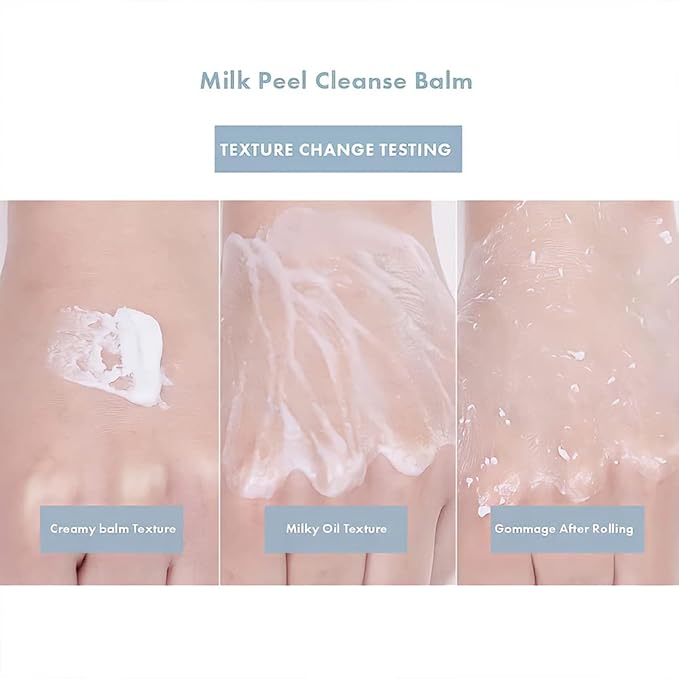 Leaders Calming Clear Milk Peel Cleanse Balm – Makeup Remover, Exfoliating, Deep Cleaning for Pores & Hydrating Cleanser for Smooth Skin Texture & Prevent Dead Skin Cells Buildup, 180ml (6.08 fl. oz.)
