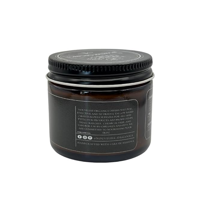 Lumberjack - Whipped Tallow Moisturizer - Cedarwood, Black Pepper, Vetiver, Juniper - 100% Natural Grass-Fed Tallow & Organic Jojoba. Chemical-Free. For Dry, Sensitive & Eczema Prone Skin.- 0.7oz