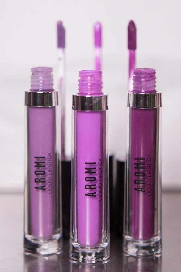 Aromi Matte Liquid Lipstick | Lilac Lip Color for Women, Pastel Purple Pink Shade, Bright Lavender, Long-lasting, Vegan (Pink Periwinkle)