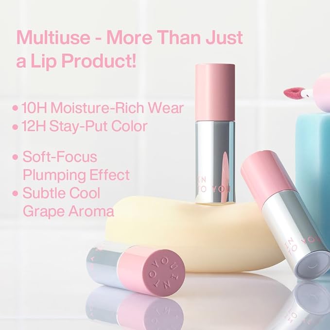 INTO YOU Airy Moisture Lipstick for Women, Long Lasting Matte Finish Lip Mud, High Pigment Color Lip Makeup, Hydrating Lightweight Mousse Texture for Women, W101 Sugar Melon