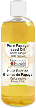 Greenwood Essential Pure Papaya seed Oil (Carica papaya) Cold Pressed 200ml (6.76 oz)
