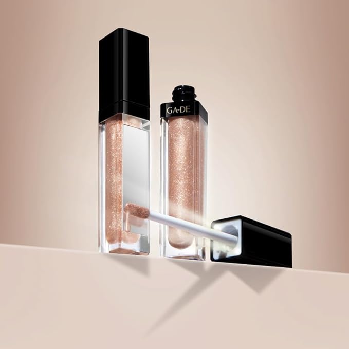 GA-DE Crystal Lights Lip Gloss, 806 - Enriched with Light-Reflecting Crystal Pearls - Smooth Silky, Rich Color - Moisturizes and Adds Shine - 0.2 oz