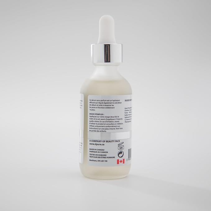 The PURE Hyaluronic Acid Serum, 1.1% Concentration, 60 mL Hydrating Face Serum with Vitamin E for Anti Aging, Wrinkles, Fine Lines, Dark Spots, Made in Canada