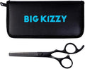 Big Kizzy Thinning Shears - blend in extensions, add layers and texturize with sharp stainless steel blending scissors for extensions, wigs, hair pieces, clip ins, or natural hair