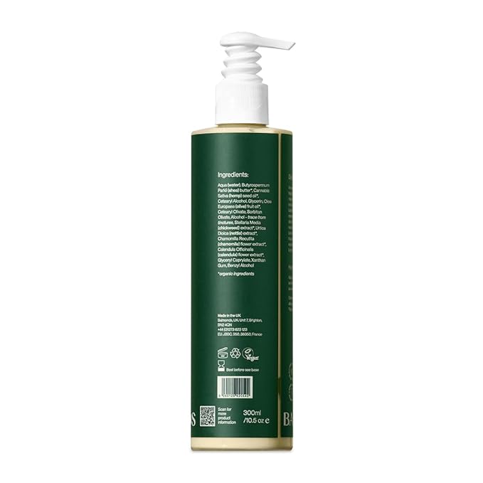 Balmonds - Daily Moisturizing Cream - 10.5oz. (300ml) - 99% Natural Moisturizer For Face & Whole Body - Free From Fragrance - Vegan - All Skin Types