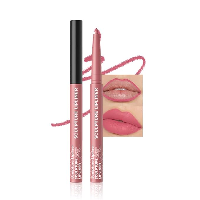 12 Colors Matte Lip Liner Pencil – Long Lasting Waterproof Lip Liner, Smudge Proof Transfer Proof Lip Pencil, High Pigment Lip Makeup for Defining & Filling Lips (03#, 1PCS)