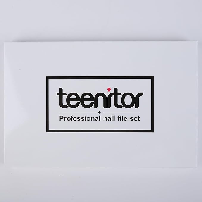 Teenitor Nail File Nail Buffer, 6 pcs Nail Files and Buffers for Natural Nails, Emery Boards for Nails, Nail Buffer and Shine Kit Nail Filer, Nail Buffer Block 100/180 Grit Nail Files Fingernail Files