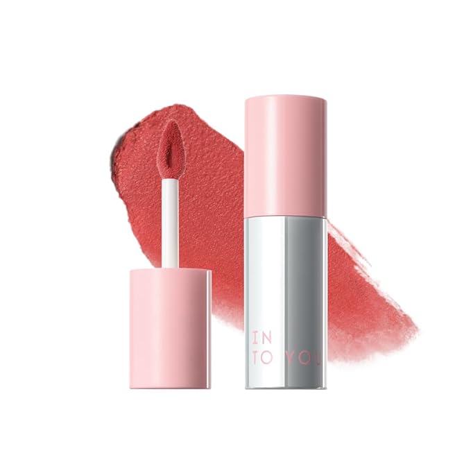 INTO YOU Airy Moisture Lipstick for Women, Long Lasting Matte Finish Lip Mud, High Pigment Color Lip Makeup, Hydrating Lightweight Mousse Texture for Women, N101 Hawthorn Bloom